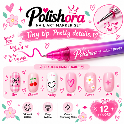 Polishora - Little Artist Nail Art Set 🎀